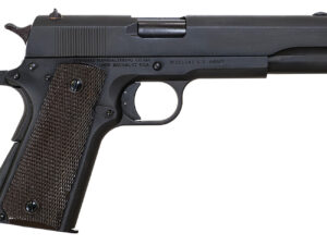 Standard Mfg  1911 Government Full Size Frame 45 ACP 7+1 5" Black Steel Barrel, Black Parkerized Steel Serrated Slide, Black Parkerized Steel Frame w/Beavertail, Textured Grip