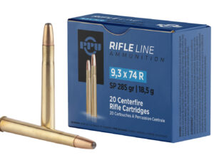 PPU PP9374 Metric Rifle  9.3mmx74R 285gr Soft Point 20 Per Box/10 Case