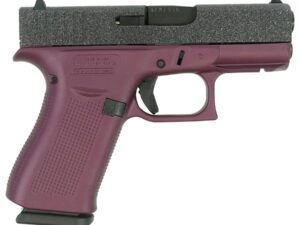 Glock 43X Glitter Slide/Black Cherry Frame Handgun 9mm Luger 10rd Magazines(2) 3.4" Barrel Accessory Rail USA Made