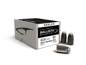 Nosler Ballistic SilverTip Hunting Bullets .45/70 Gov .458" 300 gr RN-SBT-BSTIP 50/ct