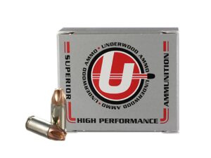 Underwood Xtreme Defender Handgun Ammunition 9mm Luger(+P) 90gr Solid 1475 fps 20/RD