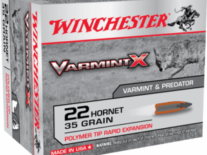 Winchester Varmint X Rifle Ammunition .22 Hornet 35 gr. PT 3100 fps 20/ct