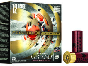 Federal GMT11775 Premium Gold Medal Paper 12Gauge 2.75" 1 1/8oz 7.5Shot 25 Per Box/10 Case