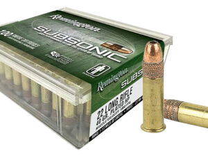 Remington Ammunition 21137 Subsonic Rimfire 22LR 40gr Hollow Point 100 Per Box/50 Case