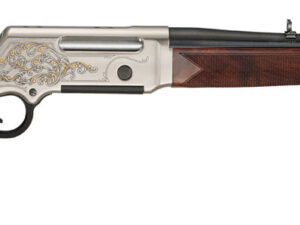 Henry H014D308 Long Ranger Deluxe Full Size 308 Win 4+1 20" Blued Steel Barrel, Engraved Nickel-Plated w/24K Gold Inlay Steel Receiver, American Walnut Stock Right Hand