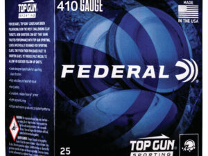 Federal TGS412149 Top Gun  410Gauge 2.50" 1/2oz 9Shot 25 Per Box/10 Case