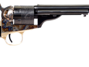 Taylors & Company 550714 Cavalier Open-Top 38 Special Caliber with 7.50" Blued Finish Barrel, 6rd Capacity Blued Finish Cylinder, Color Case Hardened Finish Steel Frame & Black Polymer Grip