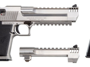 Magnum Research DE50429SRMB Desert Eagle Mark XIX Conversion Combo 50 AE/429 DE 6" 7+1 Overall Stainless Steel Black Rubber Grip