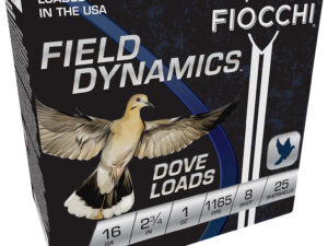 Fiocchi 16GT8 Field Dynamics Dove & Quail 16Gauge 2.75" 1oz 8Shot 25 Per Box/10 Case
