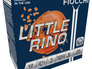 Fiocchi 12TX8 Exacta Target Little Rino 12Gauge 2.75" 1oz 8Shot 25 Per Box/10 Case