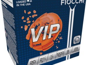 Fiocchi 20VIP9 Exacta Target VIP 20Gauge 2.75" 7/8oz 9Shot 25 Per Box/10 Case