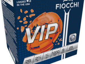 Fiocchi 28VIP9 Exacta Target VIP 28Gauge 2.75" 3/4oz 9Shot 25 Per Box/10 Case