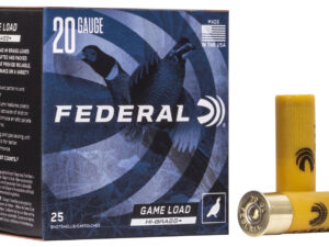 Federal H2044 Game-Shok High Brass 20Gauge 2.75" 1oz 4Shot 25 Per Box/10 Case