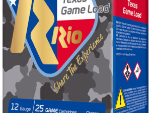 Rio Ammunition TG368TX Top Game Texas Game Load 12 Gauge 2.75" 1 1/4 oz 8 Shot 25 Per Box/ 10 Case