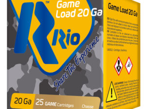 Rio Ammunition RC208 Game Load  20Gauge 2.75" 1oz 8Shot 25 Per Box/10 Case