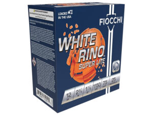 Fiocchi 12WRSL75 Exacta Target White Rino Super Light 12Gauge 2.75" 1 1/8oz 7.5Shot 25 Per Box/10 Case