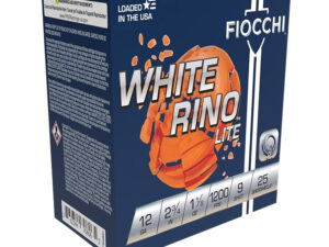 Fiocchi 12WRNL9 Exacta Target White Rino Lite 12Gauge 2.75" 1 1/8oz 9Shot 25 Per Box/10 Case