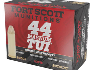 Fort Scott Munitions 44MAG200SCV Tumble Upon Impact (TUI)  44RemMag 200gr Solid Copper Spun 20 Per Box/25 Case