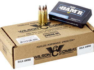 Wilson Combat A300HMR150BTSP HAM'R Boat Tail 300 HAM'R 150 gr Speer Boat Tail Soft Point 20 Per Box/ 10 Case