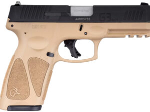 Taurus 1G3B941T G3  9mm Luger 15+1 Or 17+1 4" Matte Stainless Steel Barrel, Tan Polymer Frame With Picatinny Acc. Rail, Tenifer Matte Black Steel Slide, Re-Strike Capability, Manual Safety