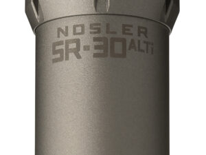 Nosler 90622 SR-30ALTI  30 Cal 1.74" Gray Finish Made of Aluminum Titanium with 5/8" 24 tpi Thread Pattern