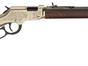 Henry H004D4 Golden Boy Deluxe 4th Edition 22 Short, 22 Long or 22 LR, 16 LR/21 Short Capacity, 20" Blued Octagon Barrel, Engraved Brasslite Rec, American Walnut Stock, Ad. Buckhorn Sights