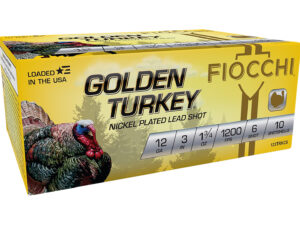 Fiocchi 123TRKC6 Golden Turkey  12Gauge 3" 1 3/4oz 6Shot 10 Per Box/10 Case