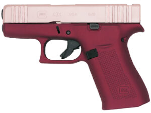 Glock PX4350204FRMOSHH G43X MOS Sub-Compact 9mm Luger 10+1 3.41" Black GMB Barre Pink Cerakote MOS Cut/Serrated Steel Slid Happy Hour Cerakote Polymer Frame w/Beavertail & Picatinny Rail Ambidextrous