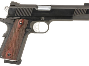 Tyler Gun Works TGWGVBL45 Custom 1911 Government Full Size Frame 45 ACP 7+1 5" Stainless Match Grade Barrel, Blued Serrated Steel Slide & Steel Frame w/Beavertail, Walnut Grip