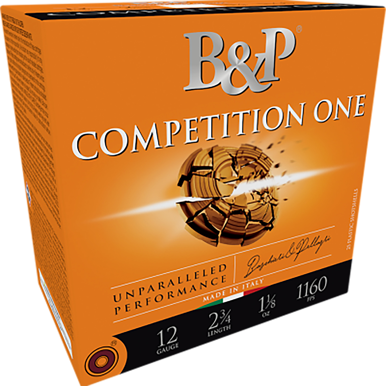 B&p Ammunition 28BCP75 Competition One 28Gauge 2.75" 3/4oz 7.5Shot 25 Per Box/10 Case