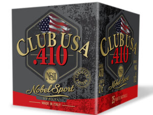 Nobel/eurosports Llc ANS4128  Club USA 410Gauge 2.50" 1/2oz 8Shot 25 Per Box/10 Case