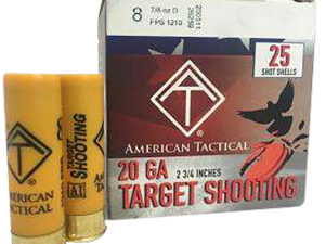 ATI  Target Load  20Gauge 2.75" 7/8oz 8Shot 25 Per Box/10 Case
