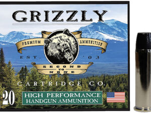 Grizzly Ammo GC44M16   44Mag 300gr Wide Flat Nose Gas Check 20 Per Box/10 Case
