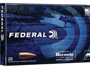 FEDERAL 204 RUGER 32GR HORNADY V-MAX 20 RD/BX 10 BX/CS