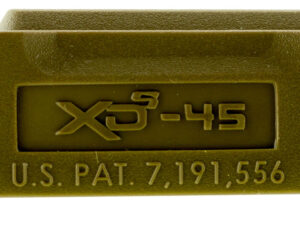 Springfield Armory XDS5001MFDE Backstrap Sleeve  made of Polymer with Flat Dark Earth Finish & 1 Piece Finish for 45 ACP Springfield XD-S with #1 Backstrap & 3.30" Barrel