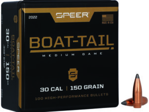 Speer 2022 Boat-Tail  30Cal 150gr Jacketed Soft Point Boat Tail 100 Per Box/5 Case