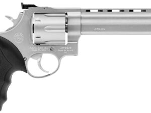 Taurus 2440069 44  44 Rem Mag 6rd 6.50" Ported Barrel, Overall Matte Finish Stainless Steel, Finger Grooved Black Rubber Grip & Adjustable Rear Sight
