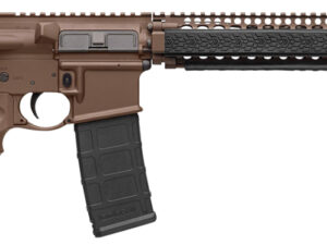 Daniel Defense 0208815126011 DDM4 M4A1 5.56x45mm NATO 30+1 14.50" Barrel w/Flash Suppressor, Mil-Spec Brown Cerakote, 6 Position Stock w/SoftTouch Overmolding