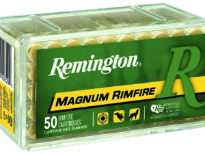 Remington Ammunition 21170 Magnum Rimfire  22WMR 40gr Jacketed Hollow Point 50 Per Box/40 Case