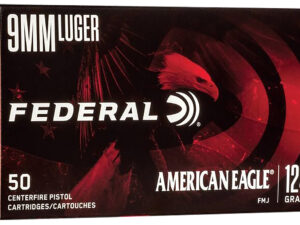 Federal AE9AP American Eagle Handgun 9mmLuger 124gr Full Metal Jacket 50 Per Box/20 Case