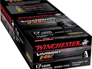 Winchester Ammo S17HMR1 Varmint HV  17HMR 17gr Hornady V Max 50 Per Box/20 Case