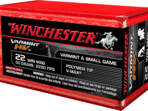 Winchester Ammo S22M2PT Varmint HV  22WMR 30gr Hornady V Max 50 Per Box/20 Case