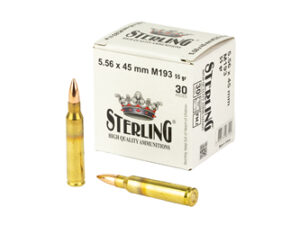 STERLING 5.56 M193 55GR FMJ 30/1500