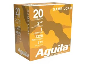 Aguila High Velocity Shotshells 20 ga 2-3/4" 1oz 1220 fps #7.5 25/ct