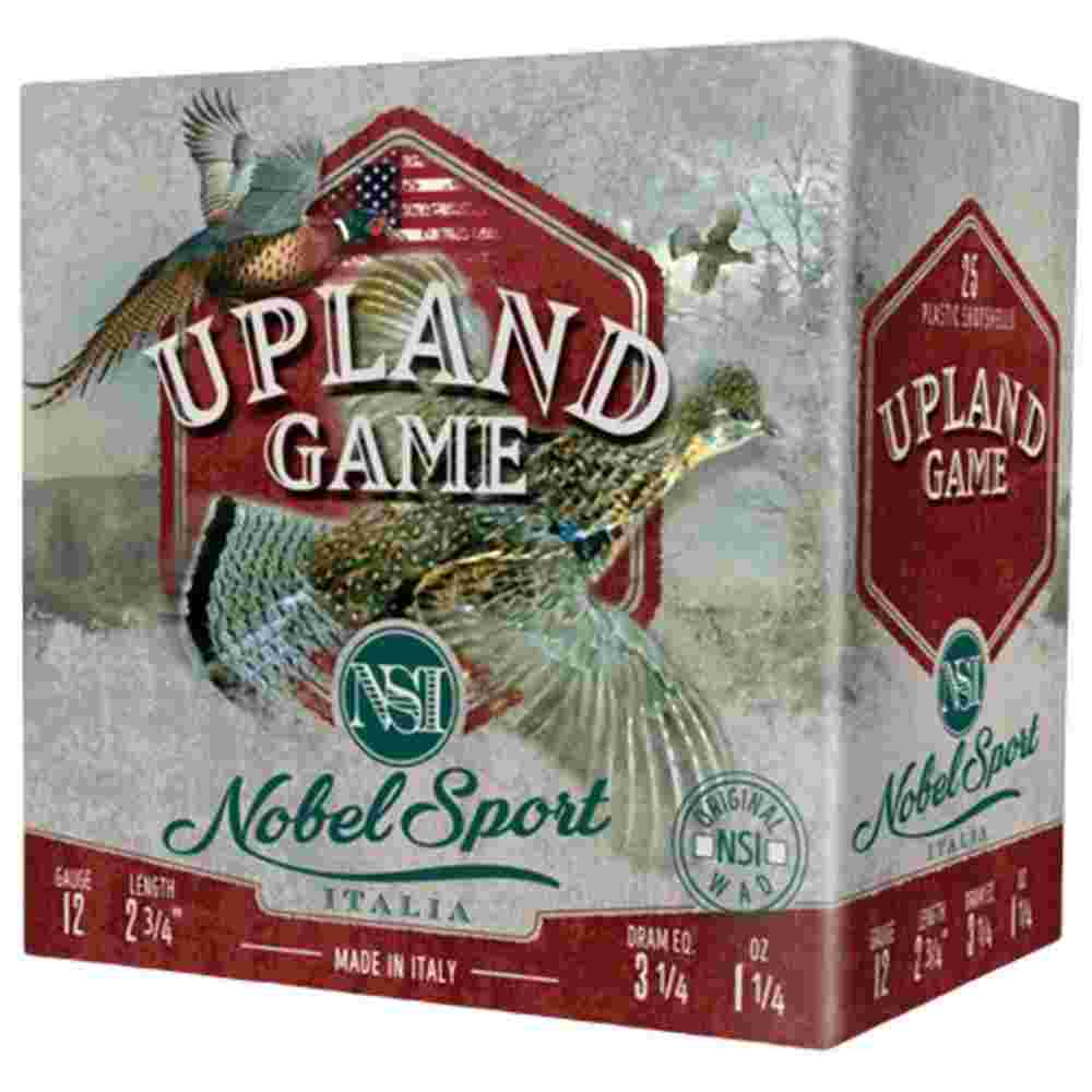 Nobel Sport Upland Game Shotshells 12 ga 2-3/4" 1-1/4 oz 1220 fps #7.5 25/ct