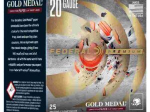 Federal Gold Medal Paper Shotshells 20ga 2-3/4" 7/8oz 1250 fps #8 25/ct