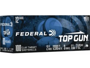 Federal Top Gun Shotshells 12ga 2-3/4" 1-1/8oz 1180 fps #7.5 100/ct
