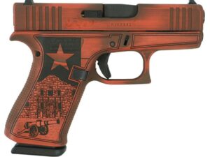Glock 43x Custom "Texas Orange" Subcompact Handgun 9mm Luger 10rd Magazines (2) 3.41" Barrel Austria