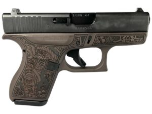 Glock 42 Custom "Elephant Engraved Vortex Bronze Frame" Subcompact Handgun .380 ACP 6/rd Magazines (2) 3.25" Barrel USA