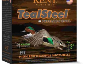 Kent Teal Steel Shotshells 12ga 2-3/4" 1-1/4oz 1300fps #5 25/ct